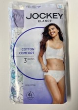 Jockey Elance 100 Cotton Panties Size 5 or 7 Bikinis Set/3