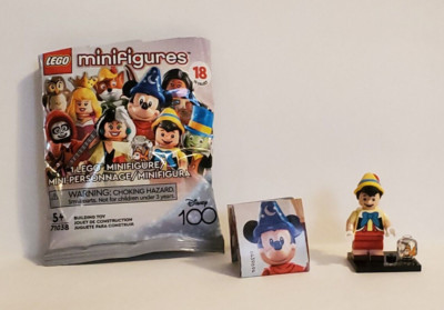 Lego Minifigures - Disney 100 Series - Pinocchio-- New but in Opened Bag