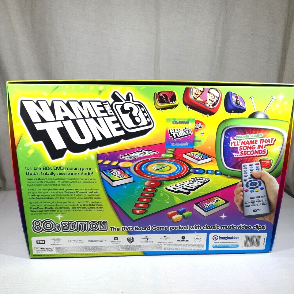 Name That Tune 80s Edition DVD Interactive Board Game Complete - Image 2 of 4