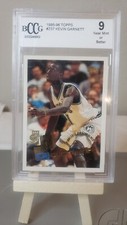 1995-96 Topps Kevin Garnett Rookie Card #237 Beckett Grade 9. rookie card picture