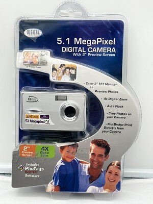 Digital Concept 5.1 Megapixel Digital Camera: Color 2'' TFT Monitor, New Sealed