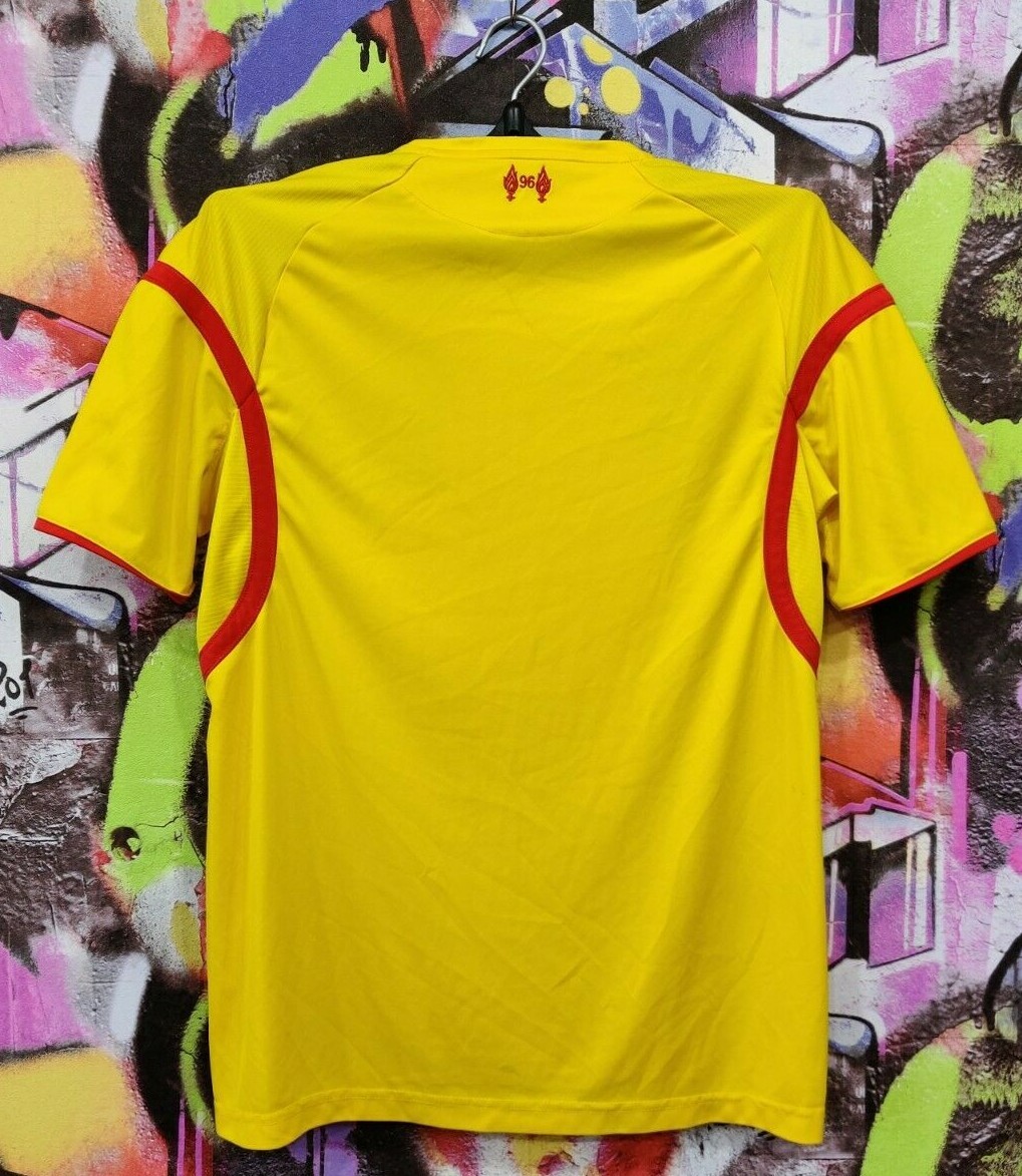 Maillot Extérieur Liverpool 2014/2015 Complet (Short + Maillot) Taille L Adulte – Warrior, Jaune
