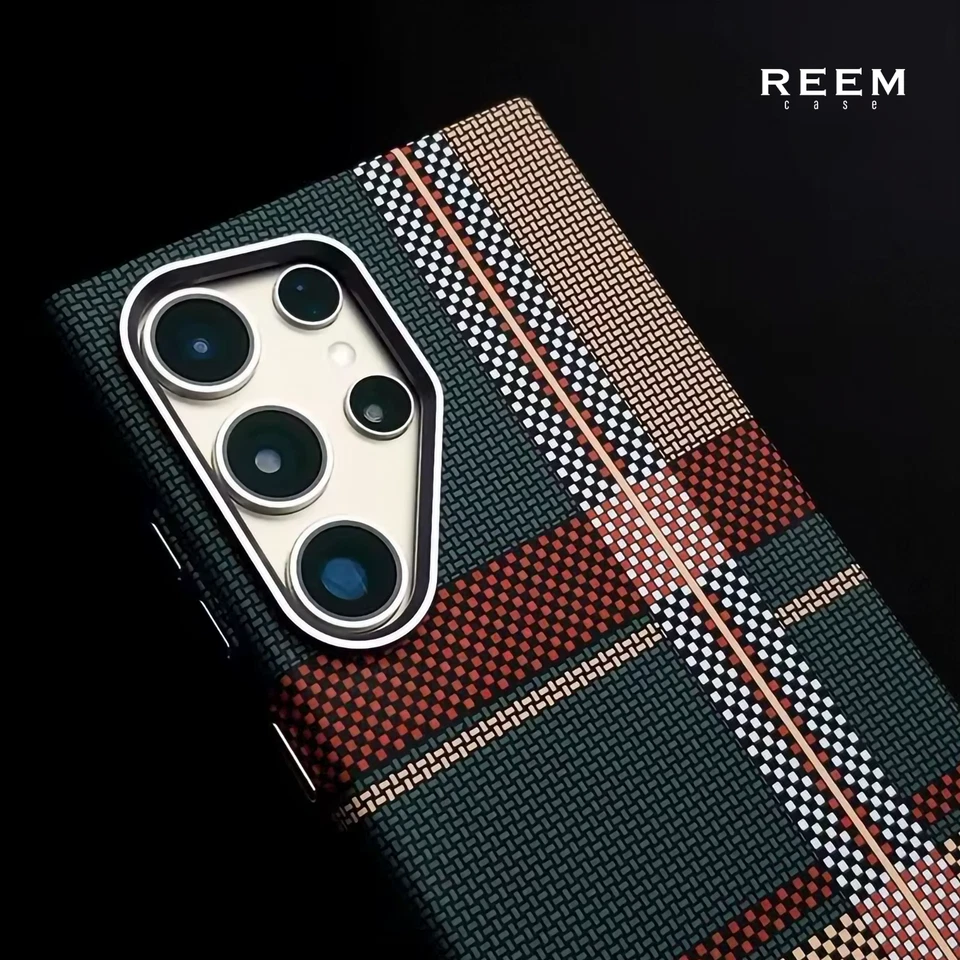 三星绿色坚固保护套适用于 S23 Plus magsafe 芳纶纤维 galaxy S25 S24 S23 — 第 3/4 张图片