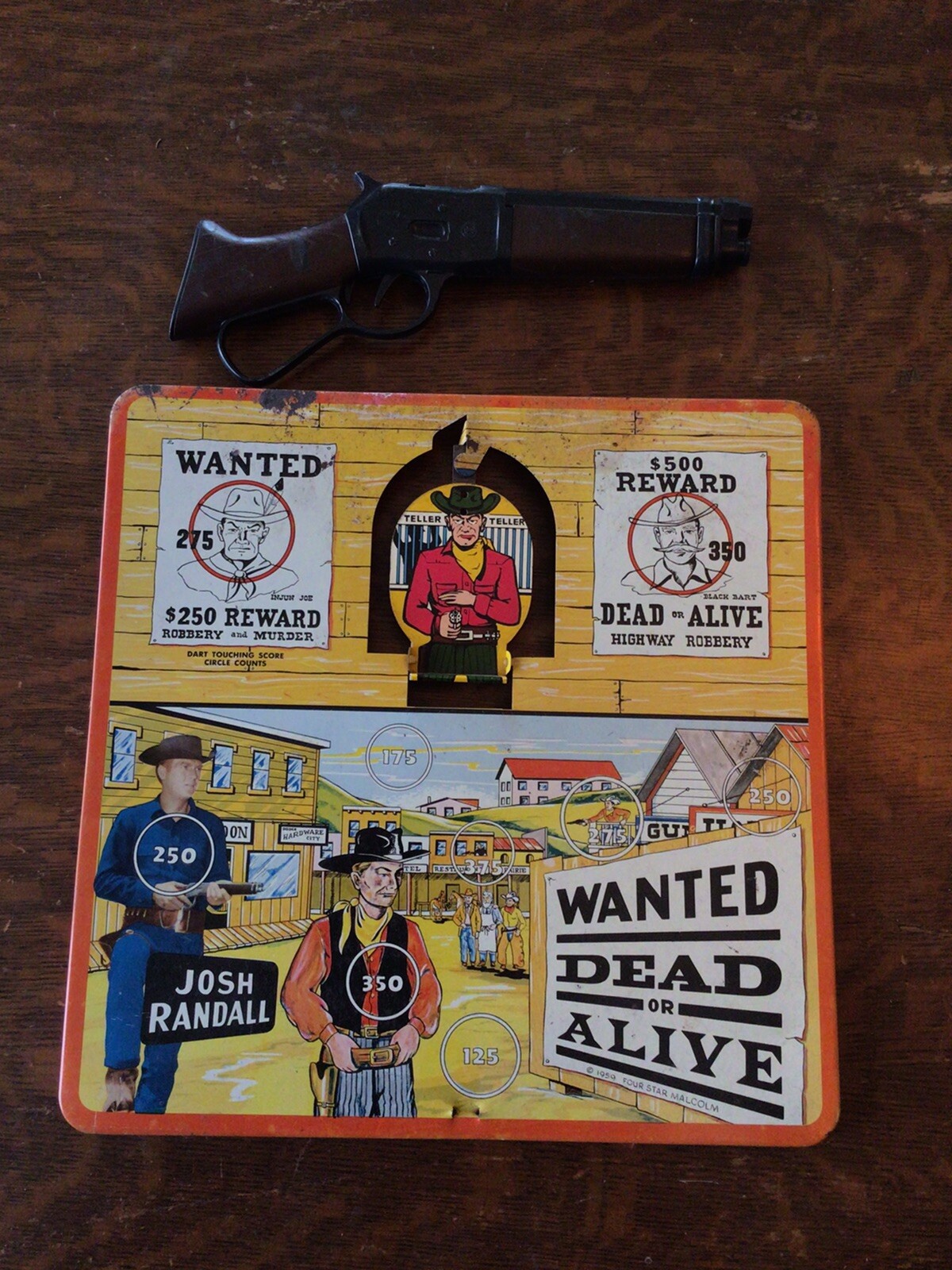 Wanted Dead Or Alive Mairs Laig Target Game Board Box Gun Only Ebay