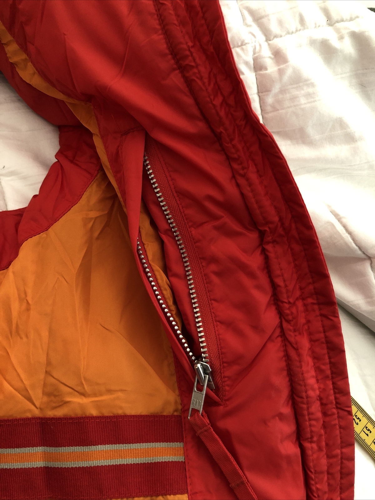 Gap Solid Red Down Puffer Vest Women’s Size S Wit… - image 10