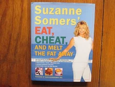 SUZANNE SOMERS(Three's Company) Signed Book(EAT CHEAT AND MELT THE FAT AWAY-2001