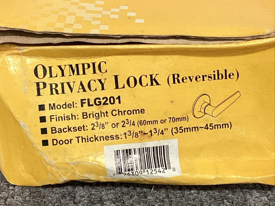 JUEGO DE 8 CERRADURAS PRIVACIDAD CROMO BRILLANTE PAMEX OLYMPIC FLG201 Foto 2 de 2