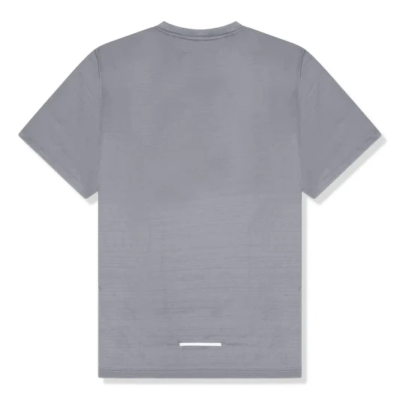 Nike Men's Dri-Fit Miler Gray Reflective Training Running Shirt