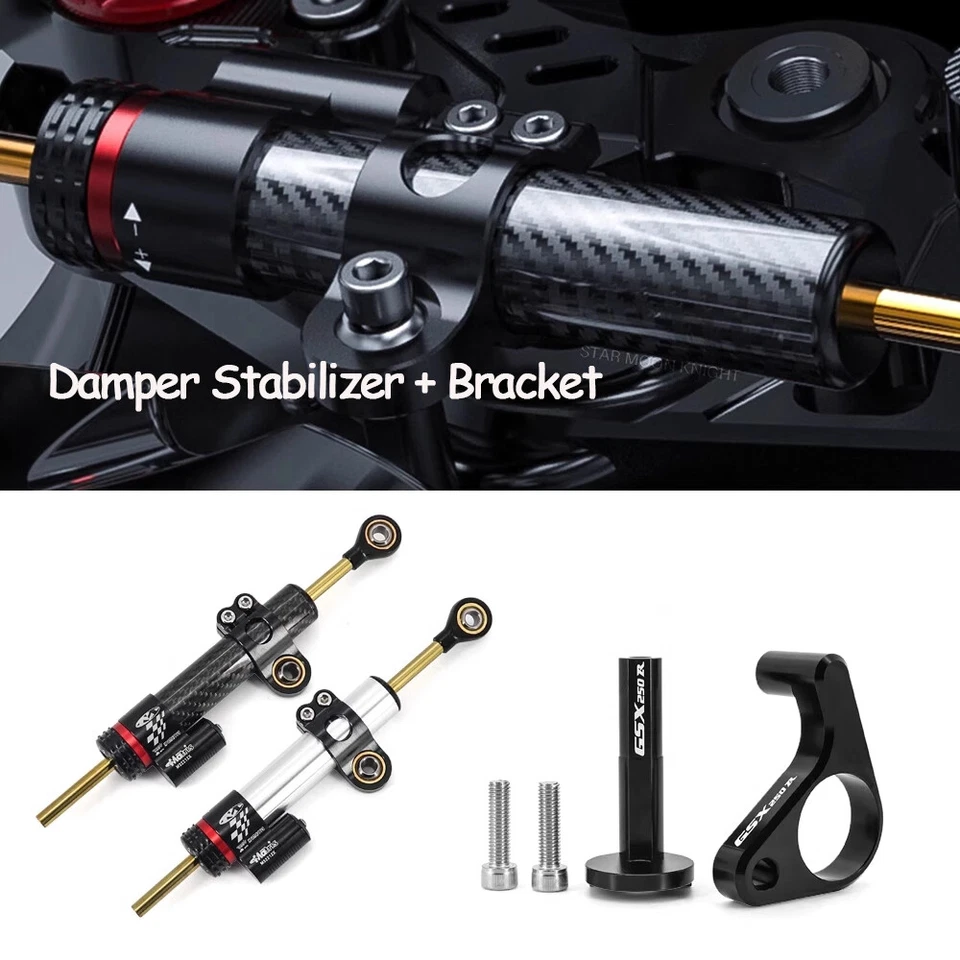 Juego de montaje de soporte estabilizador amortiguador de dirección GSX 250R para Suzuki GSX250R 18-2025 Foto 4 de 4