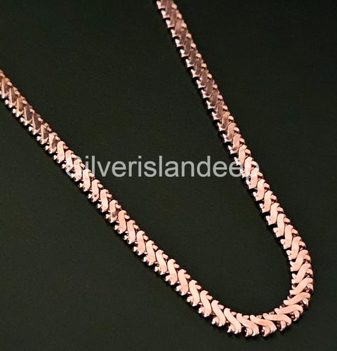 100% Pure Copper Chain necklace, Pure Copper Wheat chain Solid Copper jewelry