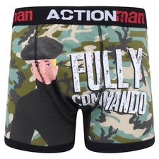 MENS NOVELTY CHARACTER BOXER SHORTS UNDERWEAR 100% OFFICAL **ACTION MAN**