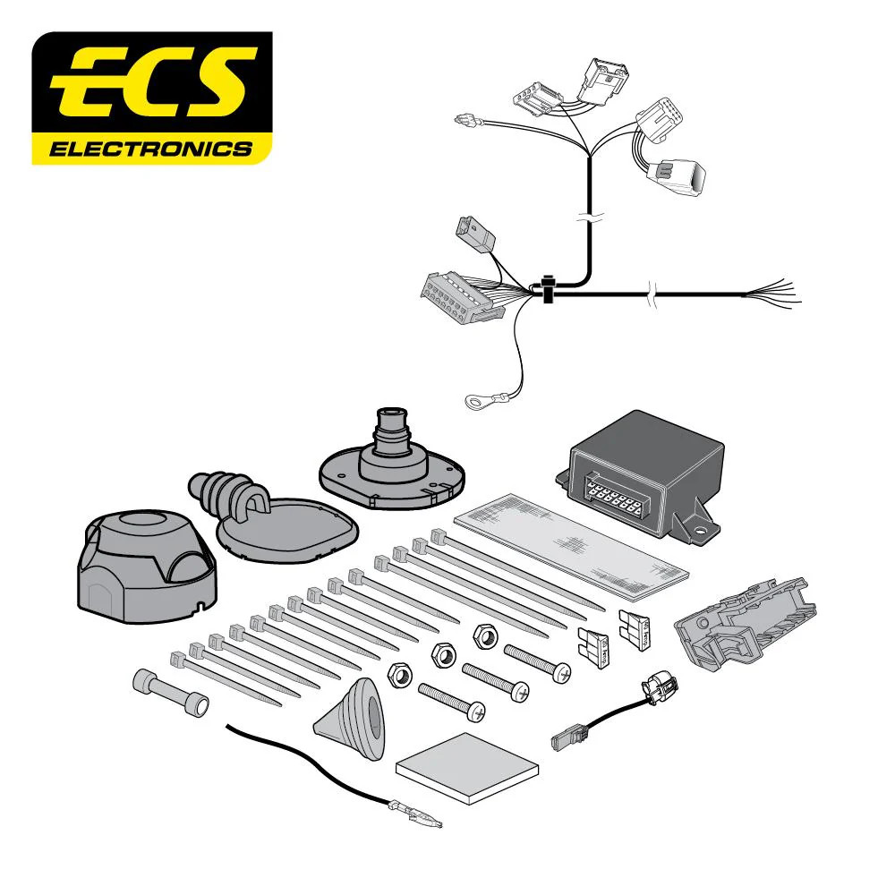 Towbar Wiring Kit 7 Pin PEUGEOT 207 3 Door January 2006 - CT050B1U