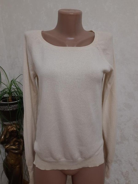 Women Closed Sweater White Cashmere 38 / M / 46