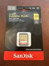 SanDisk 256GB Extreme Plus SDXC UHS-I Memory Card SDSDXWV-256G-ANCIN - SEALED