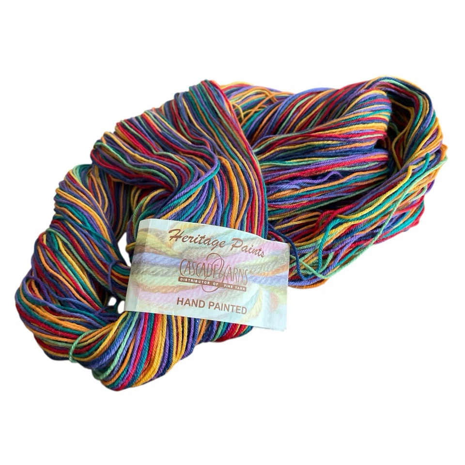 Cascade Yarns Heritage 100g Hand Painted Merino Blend Sock Yarn #9811 Lot 7C2911 - Image 3 of 4