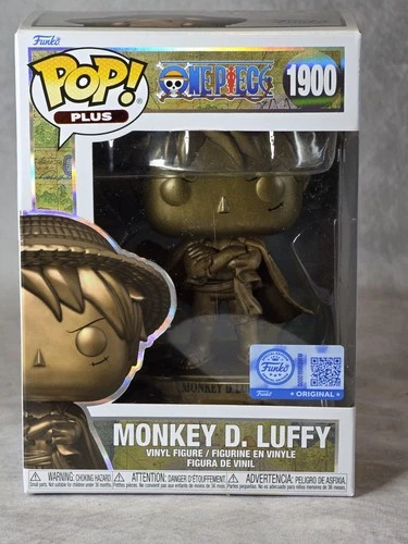 Funko Pop! Plus One Piece Monkey D. Luffy Bronze #1900 BOX DAMAGE SEE PICTURES