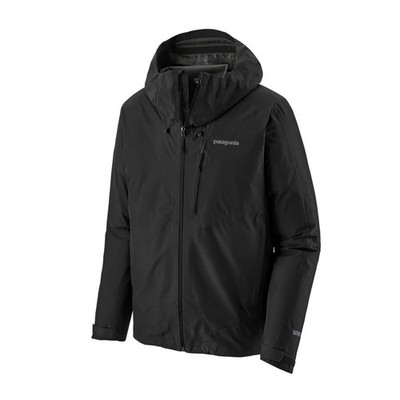 Patagonia Gore-Tex Rain Jacket Calcite Jacket Black Hooded Hard Shell Mens Small