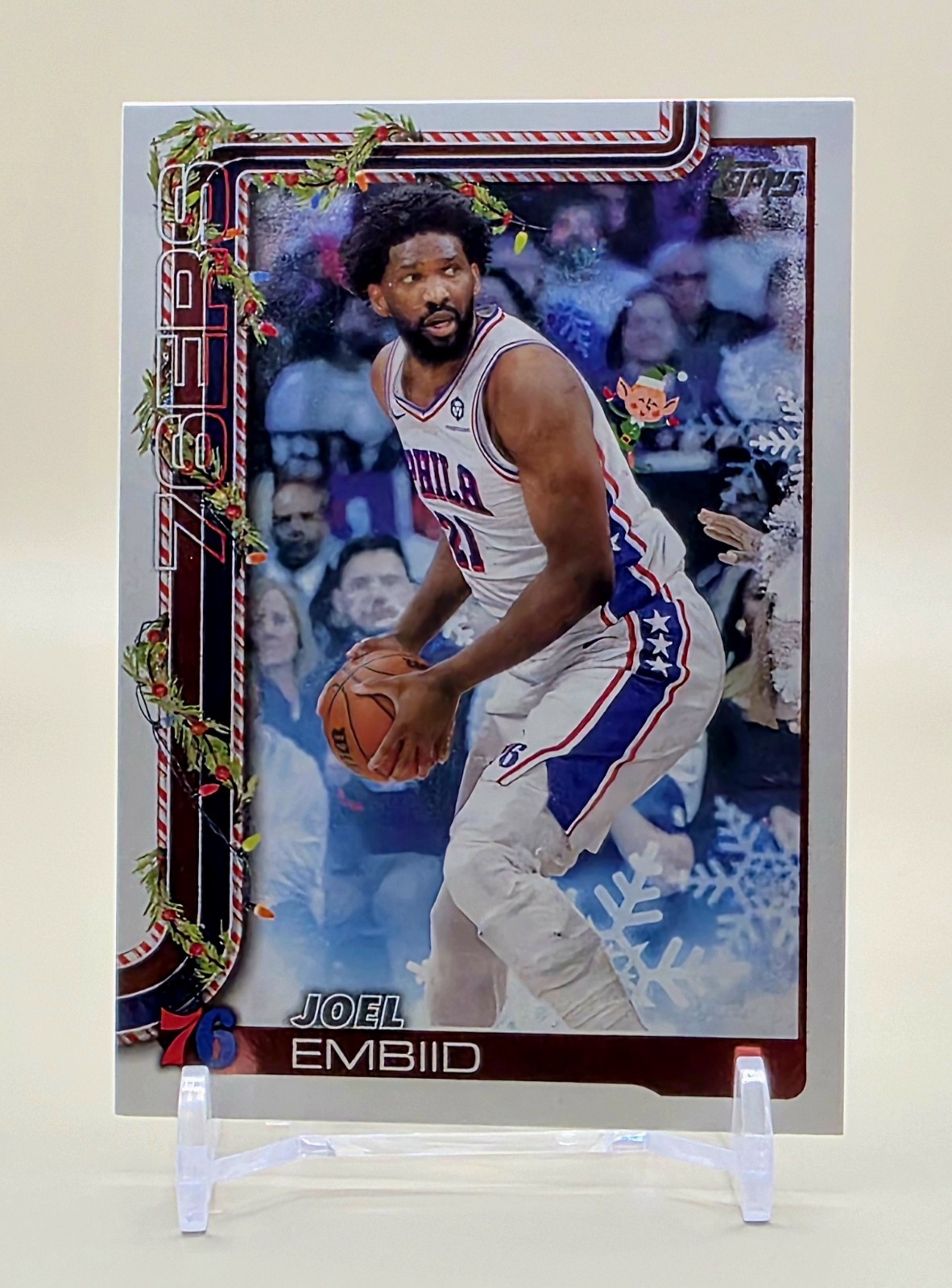 Joel Embiid 2025-26 Topps Holiday Basketball Hidden Elf Variation SP!!! Parallel