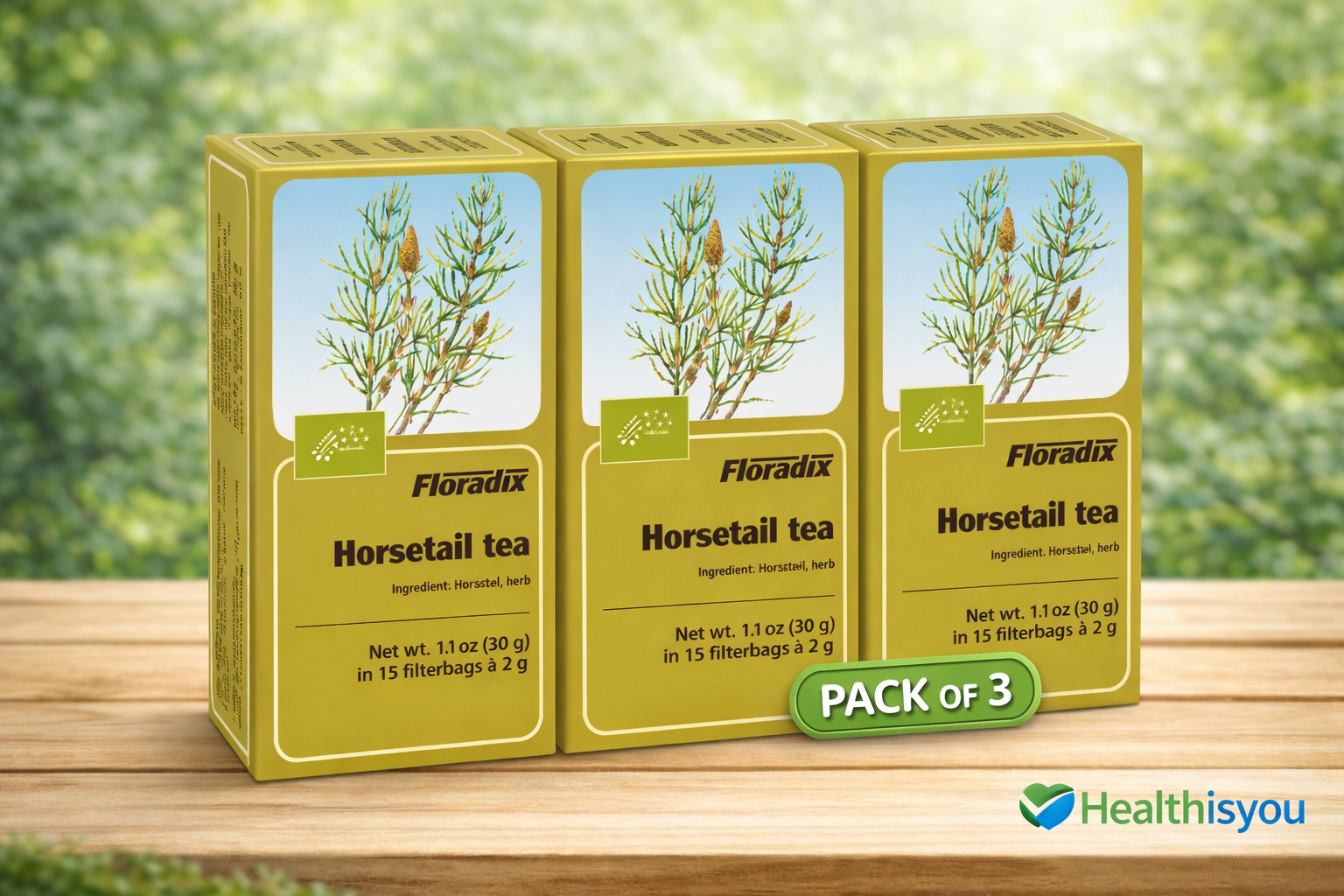 Floradix Herbal Tea Horsetail 15 Teabags x2 Supplement - Image 5