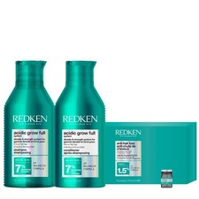 Redken Acidic Grow Full System Shampoo 250ml Conditioner 300ml Vials 10x60ml