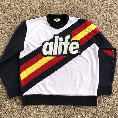 Alife Crewneck Sweatshirt Mim Olympic Venatus Novus York Pugna Stripes Mens 2XL