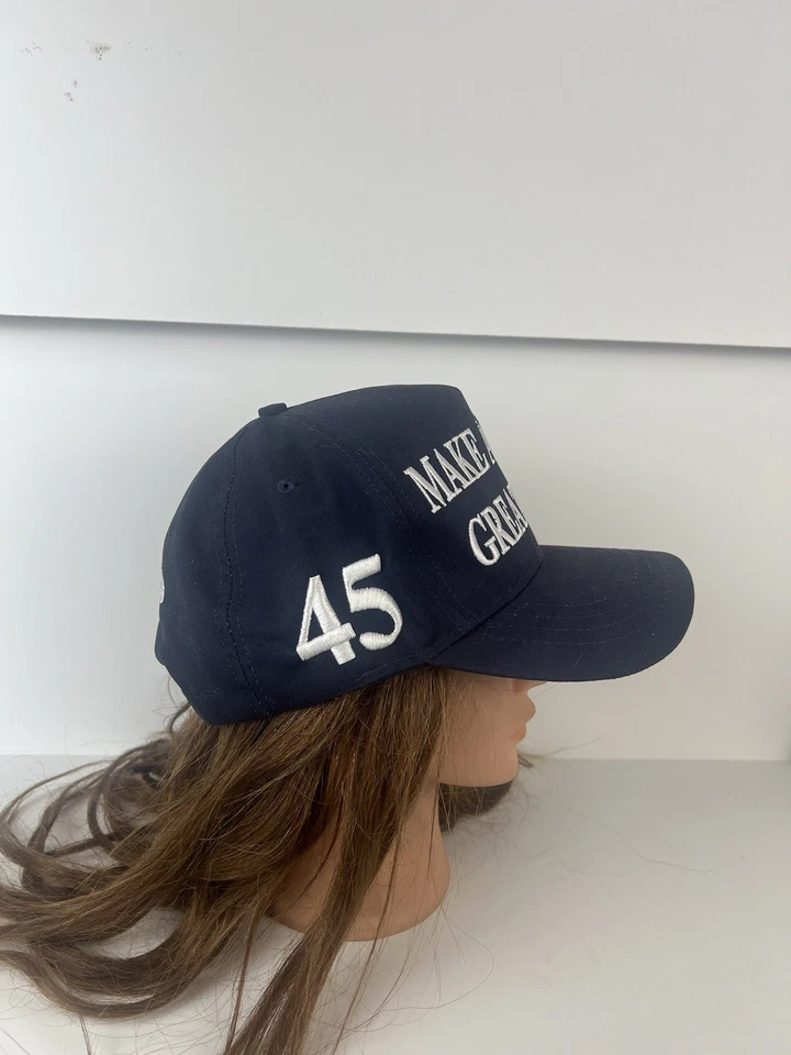 Gorra Oficial Donald Trump Auténtica Gorra 45º Presidente MAGA Azul Cali-Fama EE. UU. Foto 4 de 4
