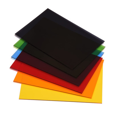 6 Pack 8 X 12 Colored Cast Acrylic Sheet，1/8'' Translucent Plexiglass Sheet，Color