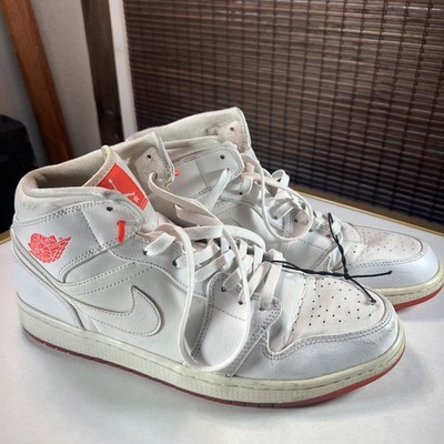 Air Jordan 1 Prem Men's Sneakers Size 12 Mid White Infrared