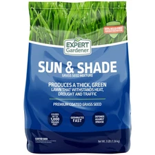 Expert Gardener Sun to Partial Shade Grass Seed Mix, Sun & Shade Northern, 3 lb