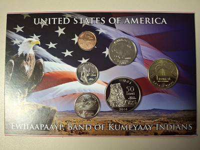 USA Native American Indian Sovereign Nation Indianer-KMS Kursmünzensatz TOP