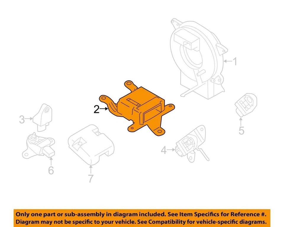 Módulo de control ECM despliegue de retención de seguridad contra choques Subaru 98221FG110 10498812 Foto 3 de 4