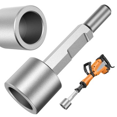 Ground Rod Driver & T-Post Driver, 65A Shank 1-3/16'' Hex Jackhammer Attachmen...