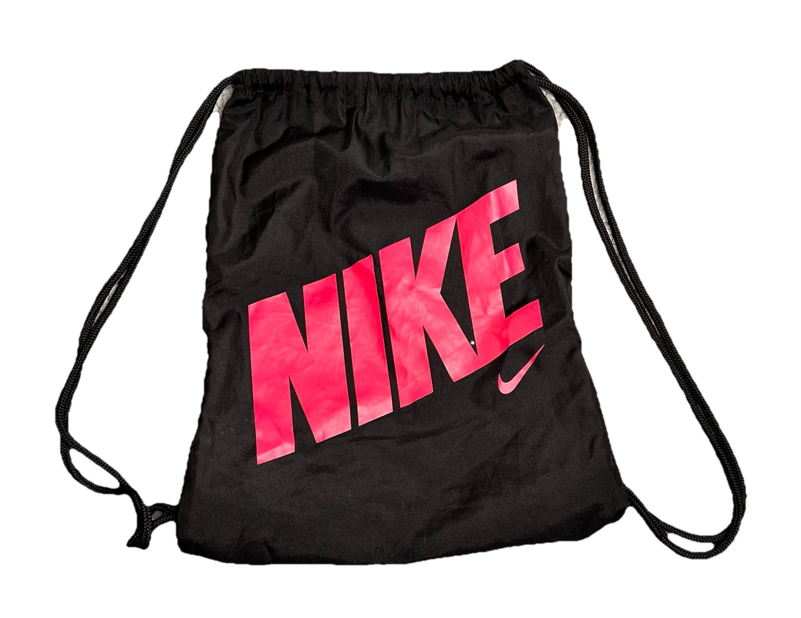 Nike Graphic Gym Sack Kids Black And Pink 12 L