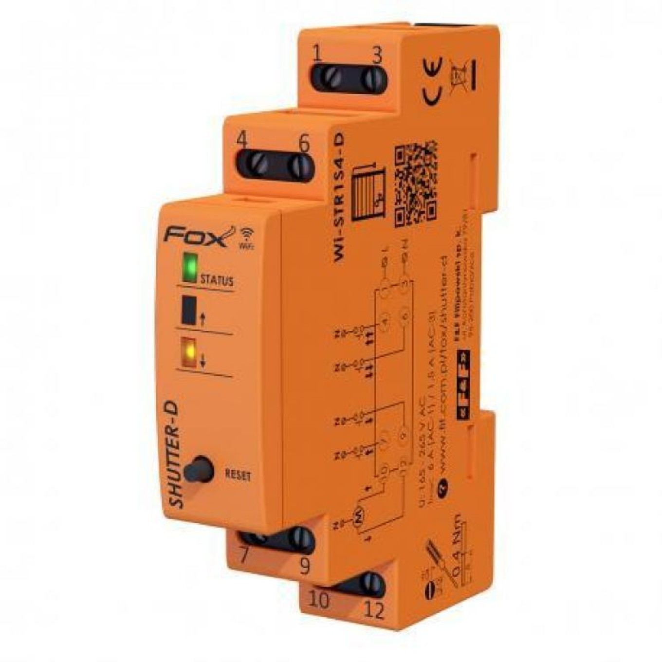 Fox shutter control WI-FI for DIN SHUTTER-D rail Wi-STR1S4-D