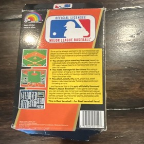 Nintendo Major League Baseball NES Caja Original y Folleto de Instrucciones &iexcl;Solo!