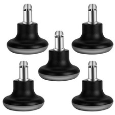 Bell Glides Replacement Office Chair Feet Swivel Caster Wheels to Fixed Black 