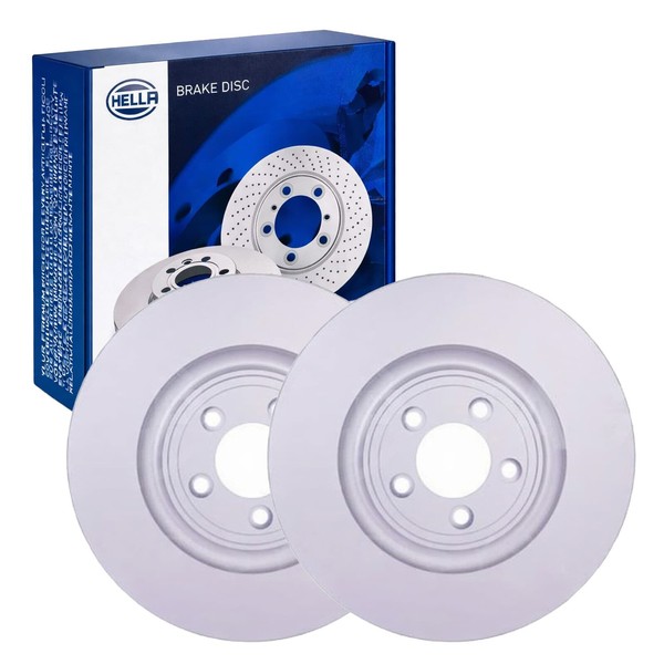 2X Hella Bremsscheiben 355Mm Vorne Passend FüR Jaguar F-TYPE S-TYPE XF XJ-image