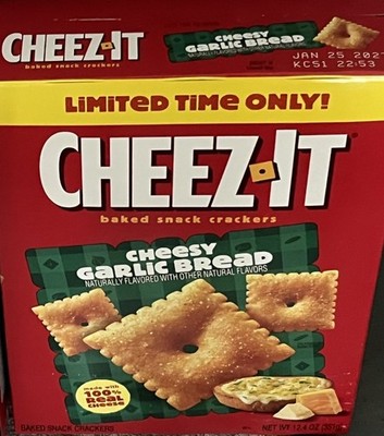 2026 LIMITED EDITION CHEEZ-IT CHEESY GARLIC BREAD 12.4 OZ (1X BOX)
