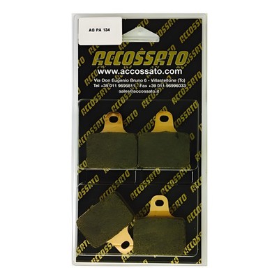 RECESSED BRAKE PADS FOR RECESSED PZ003 - 2017 > 2024 1 PAIR AGPA134ST