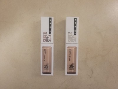 Maybelline Super Stay 30H Active Wear Liquid Concealer   2 PACK  #10