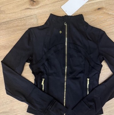 Lululemon Define Cropped Jacket Nulu Black Size 4 Full Zip Zipped