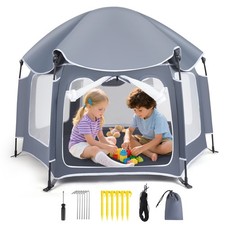 Laufstall Baby Faltbar Pop-up Kuppelzelt Tragbarer Outdoor Kinder Zelt Spielzelt