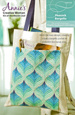 Peacock Bargello Tote Bag Needlepoint Kit by Annie's Creative Woman CWC114