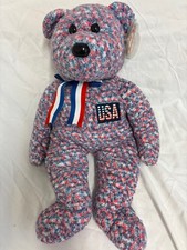 Ty Beanie Buddy  USA The Bear 14" New MWMT's