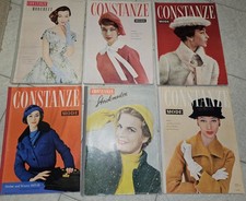 CONSTANZE  Mode-Sonderhefte, 50er Jahre, 7 verschiedene Hefte mit SCHNITTMUSTERN