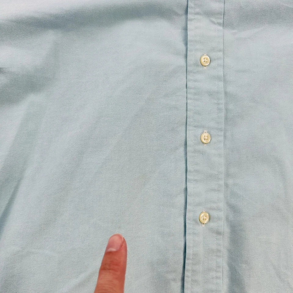 Polo Ralph Lauren Shirt Mens 2XB Blue Button Down Long Sleeve Classic Pony Logo - Image 4 of 4