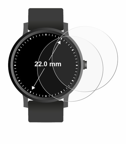 2x Display Schutz Folie für Kreisrunde Displays (ø: 22 mm) Zubehör Tr - Bild 2 von 6