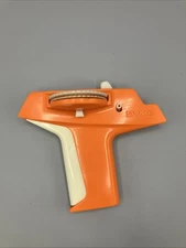 Vintage Dymo Handheld Label Maker Tapewriter RARE Groovy 1970s Orange Plastic