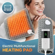 60x30CM Electric Heating Pad Blanket 9 Level 4 Mode Timer Heating Pad For Body