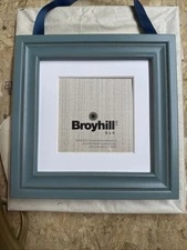 Broyhill 4x4 Deep Aqua Green Picture Frame. Antiqued Paint.